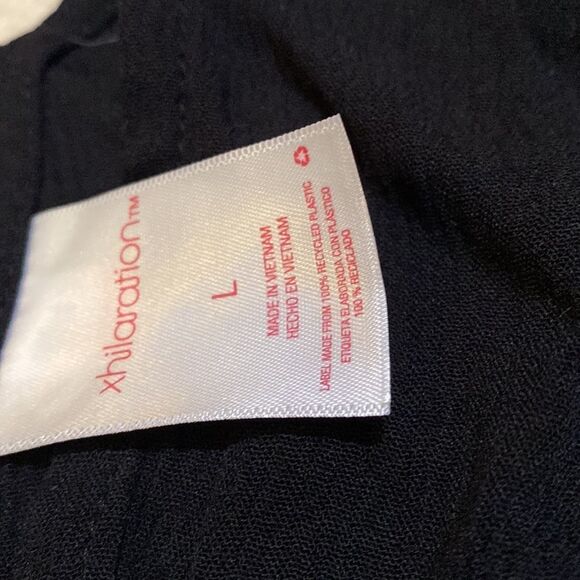 New W Tags Xhilaration Black Embroidered Top / Bathing Suit Coverup - Picture 6 of 14